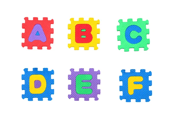 A, b, c, d, e, f, — Foto Stock