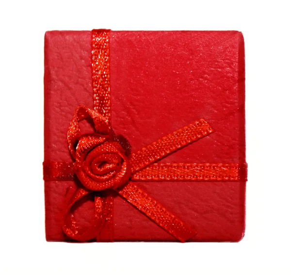 Kırmızı hediye kutusu - Stok İmaj