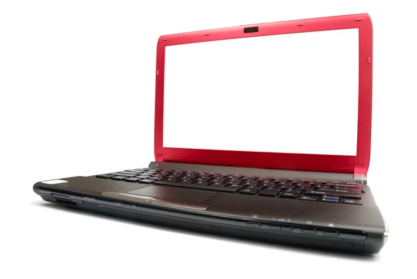 Rode laptop — Stockfoto