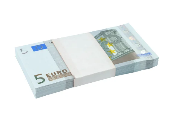 Svazek bankovek eura — Stock fotografie
