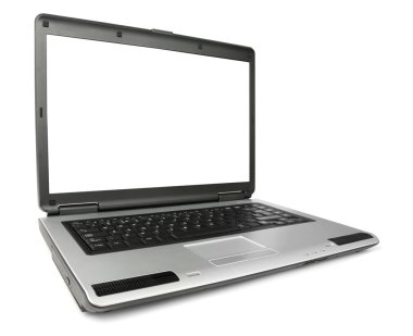 Angled New Laptop clipart