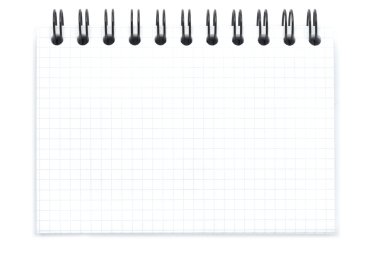 boş spiral defter