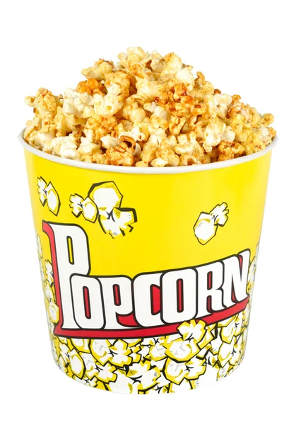 Stor popcorn hink — Stockfoto