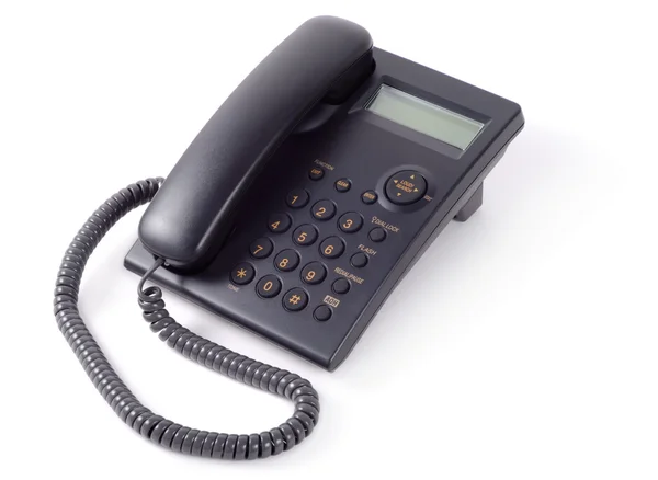 黒のオフィス電話 — ストック写真