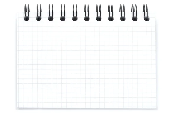 Blank Spiral Notebook — Zdjęcie stockowe