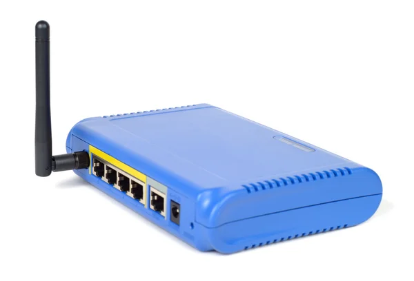 Blue Wireless Router — Stock Photo, Image