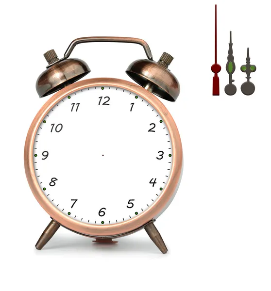 Relógio de alarme de bronze — Fotografia de Stock