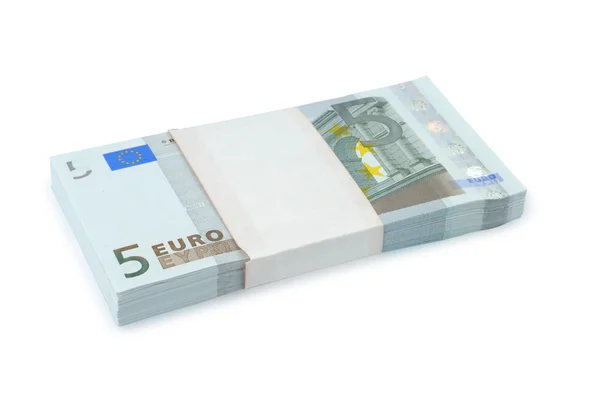 Paquete de dinero en euros — Foto de Stock