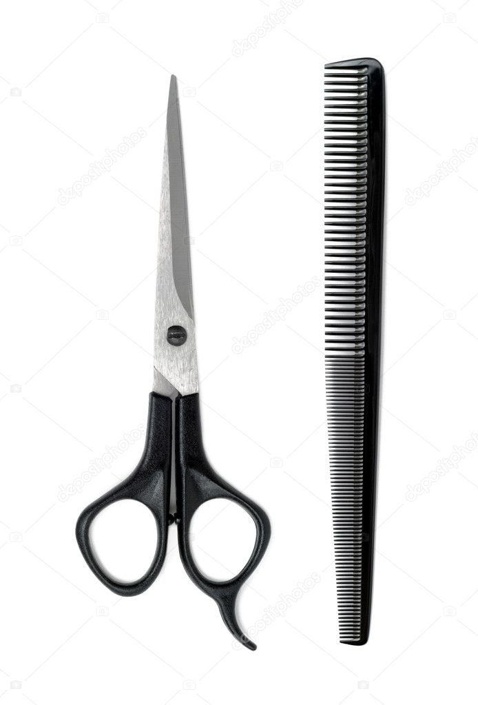 hairdressers tools stock photo