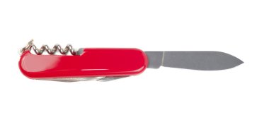 Simple Red Knife clipart