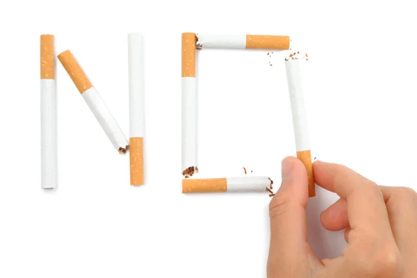 Зупинити концепцію куріння — стокове фото