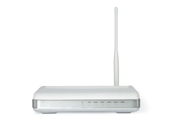 Small Grey Wireless Router — Stock Photo, Image
