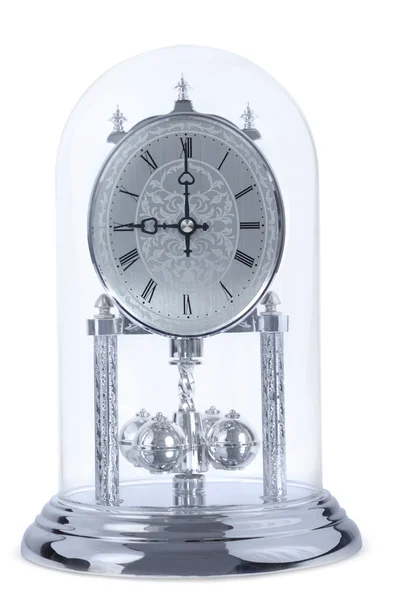 Silver Clock — Stock Photo, Image
