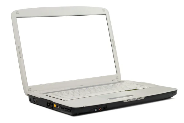Rundade grå laptop — Stockfoto