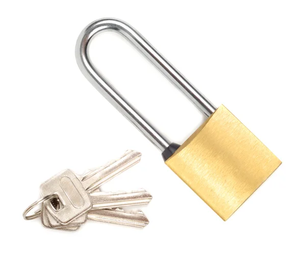 Padlock With Keys — Stock Photo, Image