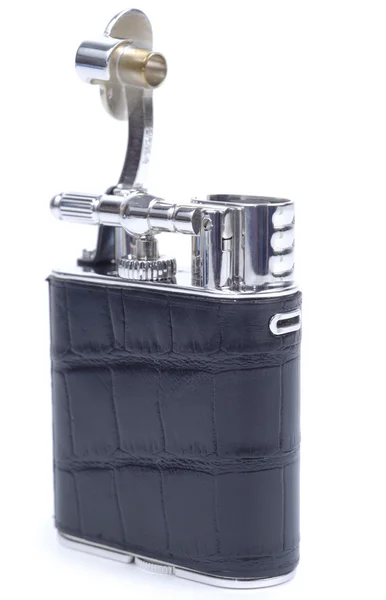 Opened Black Cigarette Lighter — Stock Photo, Image