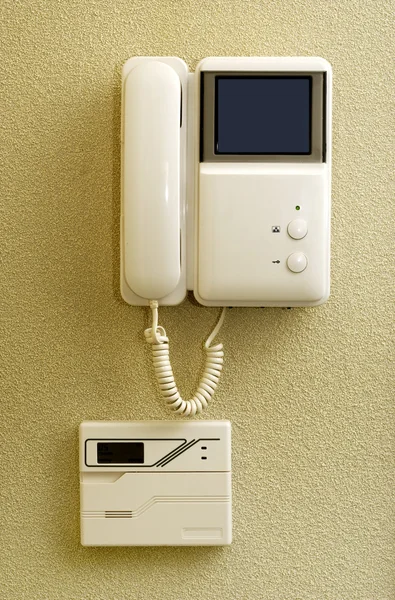 Ενδοεπικοινωνία στον τοίχο — Φωτογραφία Αρχείου