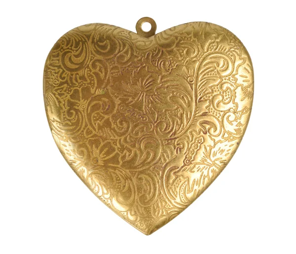 Старое украшение в форме сердца — стоковое фото