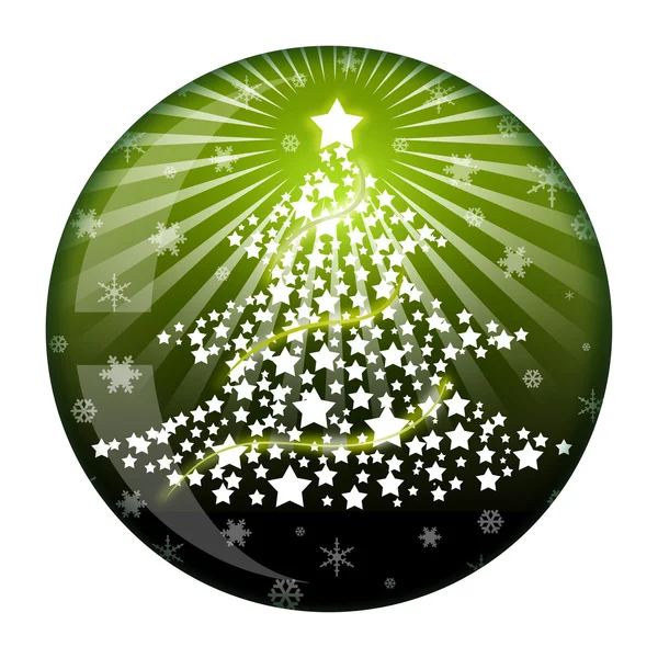 New Year fir ball glass — Stock Photo, Image