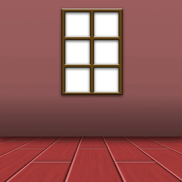 Okno v místnosti — Stock fotografie