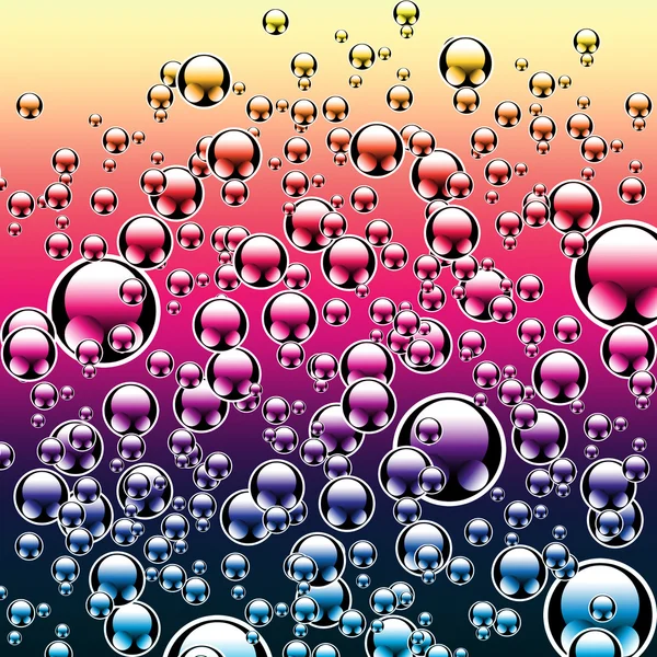 N barevné bubliny drop míč — Stock fotografie
