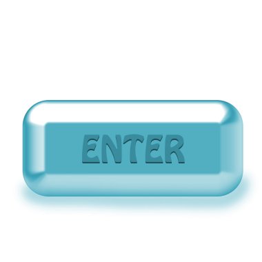 Blue volume button clipart