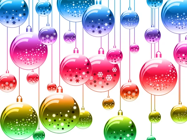 Bola de Ano Novo de muitas cores — Fotografia de Stock