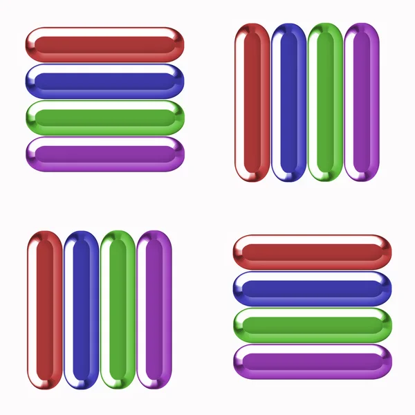 Botones de volumen de muchos colores —  Fotos de Stock