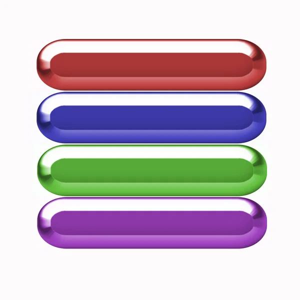 Botões de volume de muitas cores — Fotografia de Stock