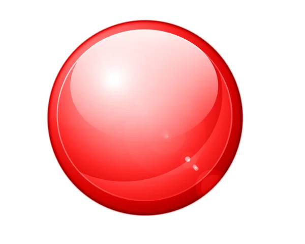 Bola de vidrio rojo oscuro — Foto de Stock