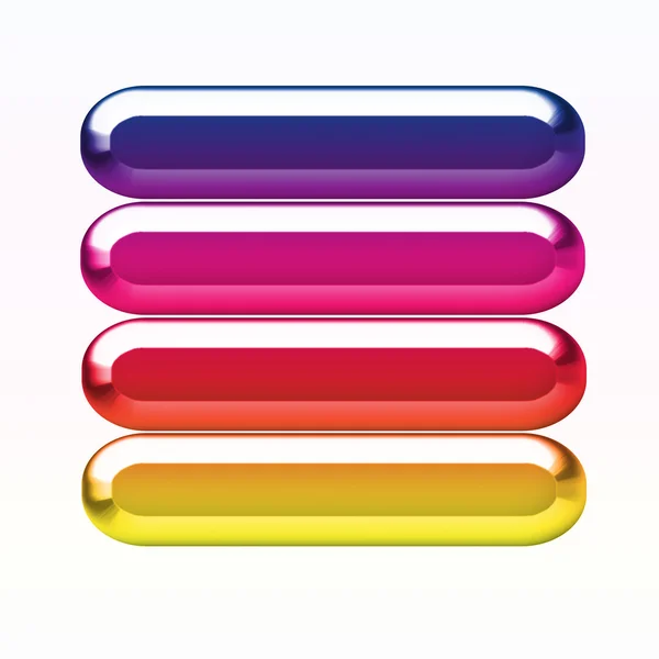 多くの色のボリューム ボタン — ストック写真