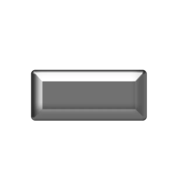 Aluminium przycisk — Zdjęcie stockowe