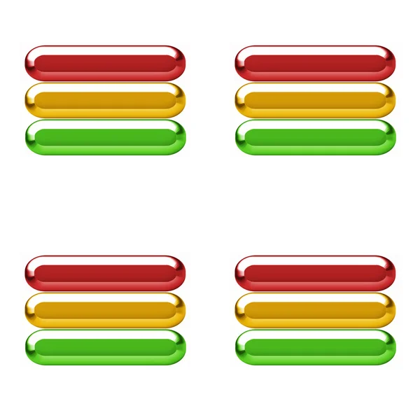 Botones de volumen de muchos colores — Foto de Stock
