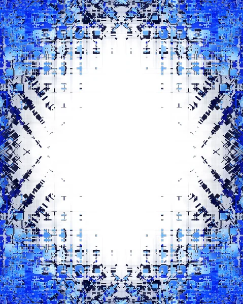 Blauer Rahmen Hintergrund abstrakt — Stockfoto