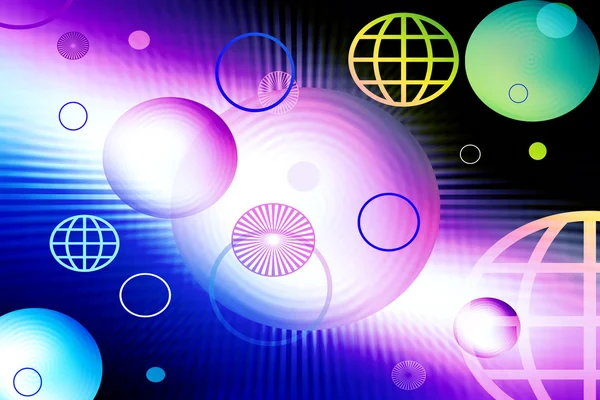 Mörkblå violett bakgrund cirkel — Stockfoto