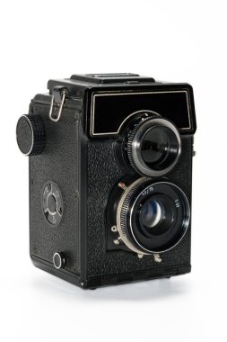 bir kamera ile iki lens siyah