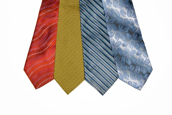 Le cravatte sono variopinte Foto Stock