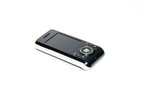 Mobilní telefon černý — Stock fotografie