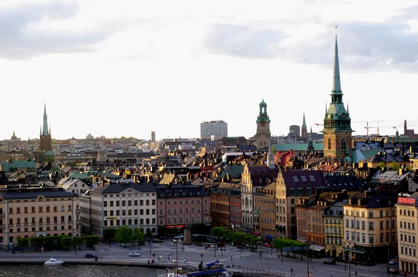 Coucher de soleil à Stockholm — Photo