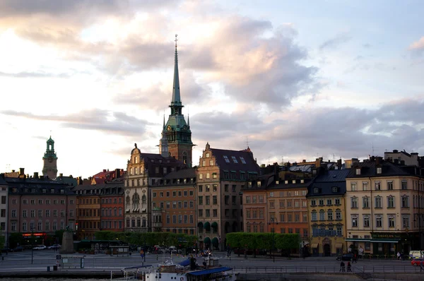 Zonsondergang in stockholm — Stockfoto