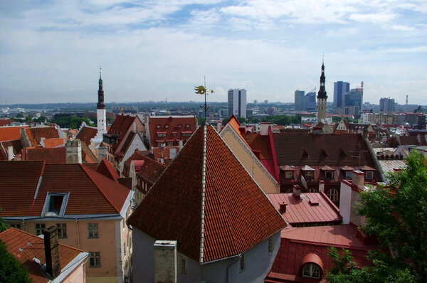 View on old sity of Tallinn. Estonia