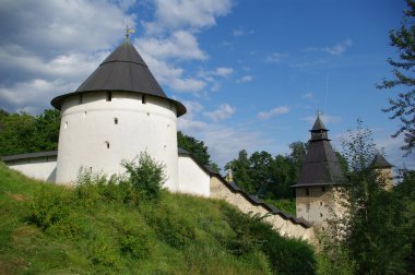 Wall of the Pechorsky monastery clipart