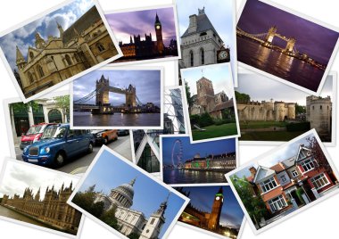 Famous places of London clipart