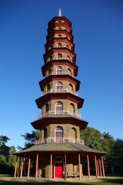 Chinese pagoda in Kew Gardens clipart