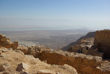 masada kale denizden ölü görüntüleyin