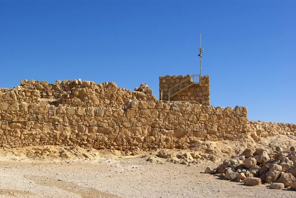 Ruiny pevnosti masada — Stock fotografie