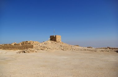 Ruins of Masada fortress clipart