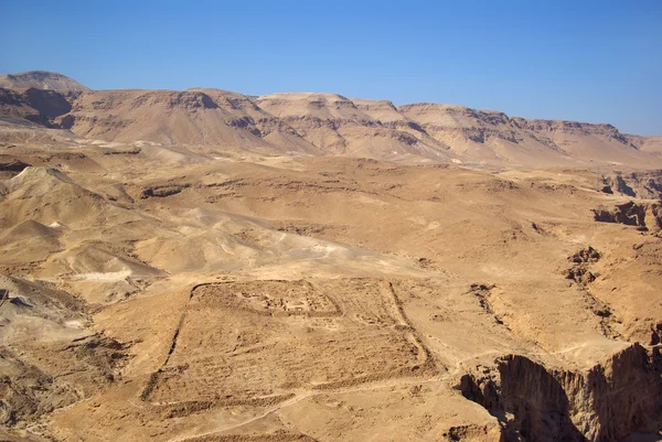 Römische Befestigungsanlagen und jüdische Wüste — Stockfoto