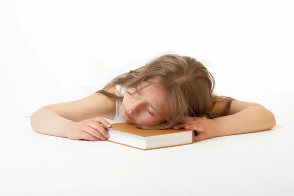 Sueño en el libro — Foto de Stock