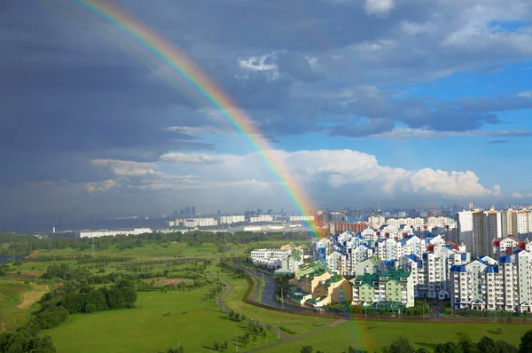 Rainbow of city — Stock Photo, Image
